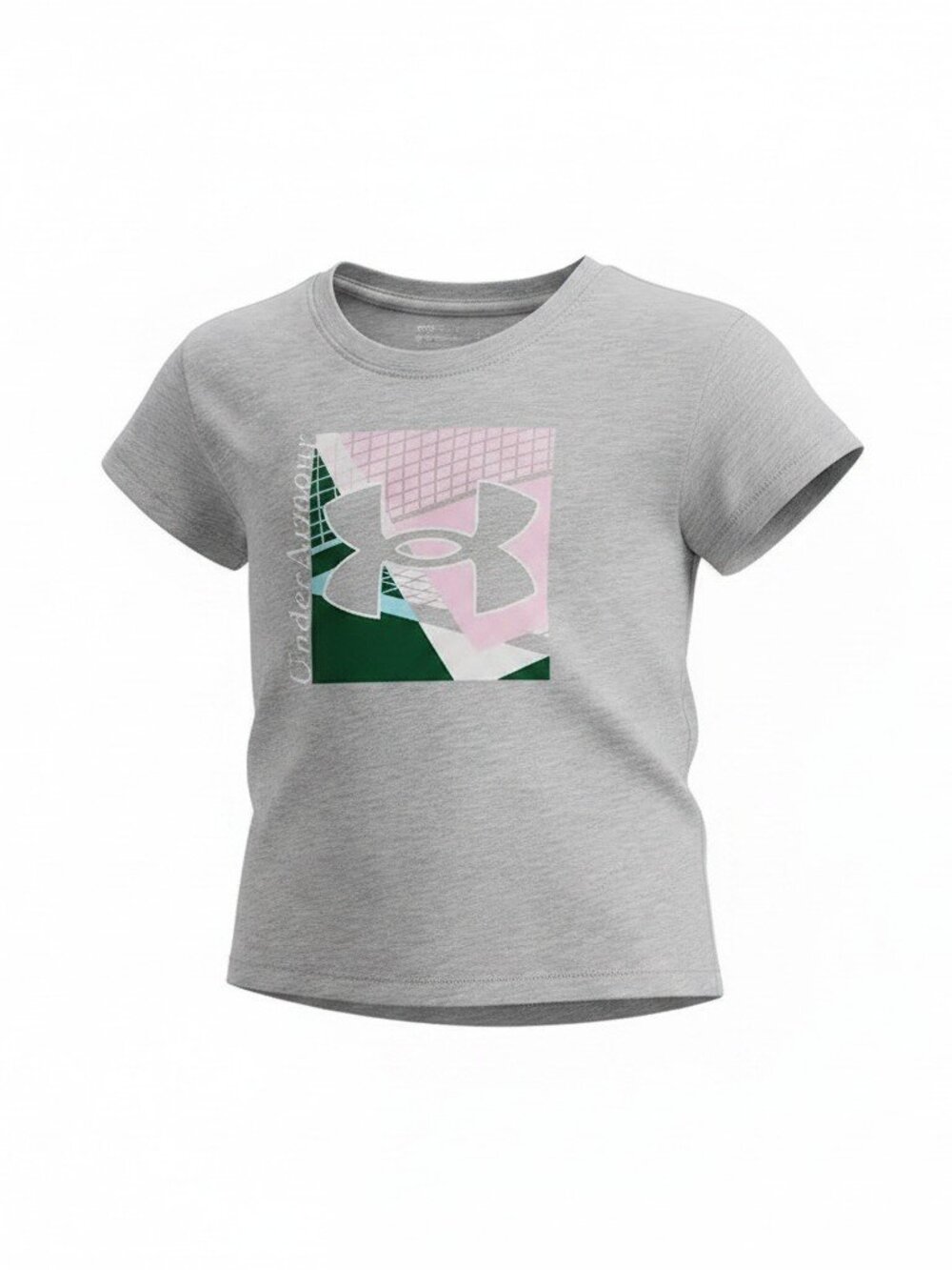 Under Armour Girls Sportstyle Graphic Tee Gray 18M Top Only